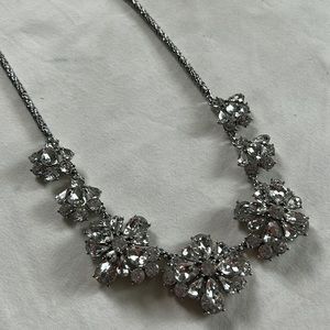 Charter Club Statement Necklace with Large Rhinestone Flowers